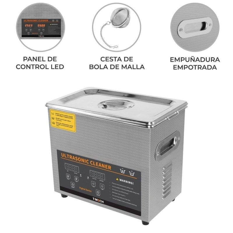 Digitales 3L Ultraschallreinigungsgerät professionelles kommerzielles Edelstahl Ultraschallreiniger Reinigung 1-30Min Timer 0-80°C 120W Heizgerät