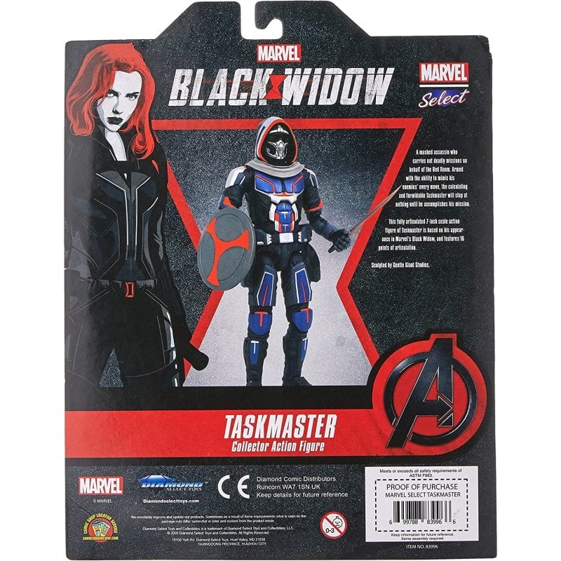 Diamond Select Toys Blau/Schwarz Black Widow Movie Marvel Select Figurine Taskmaster 18 Cm - Image 5