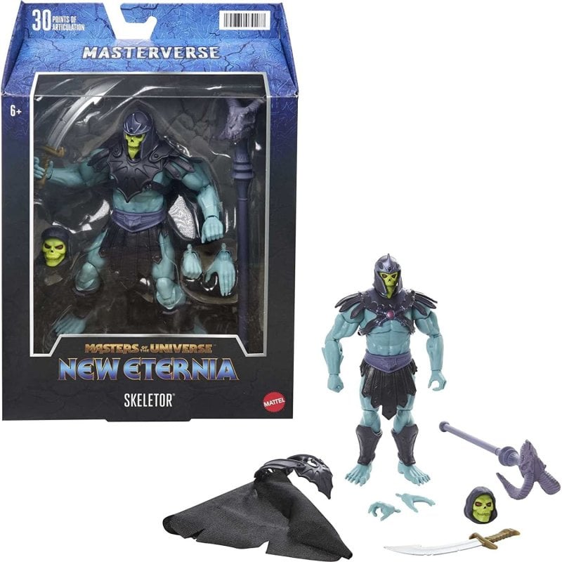 Figurine Skeletor Masterverse New Eternia 18 cm Articulée Accessoires