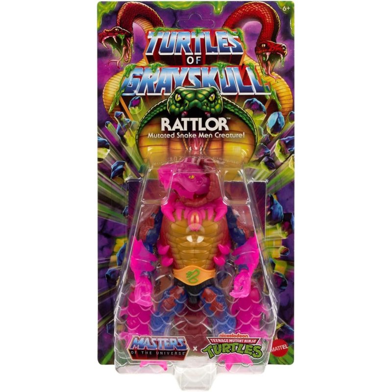 Motu X Tmnt: Turtles Of Grayskull Figurine Rattlor 14 Cm - vue 2