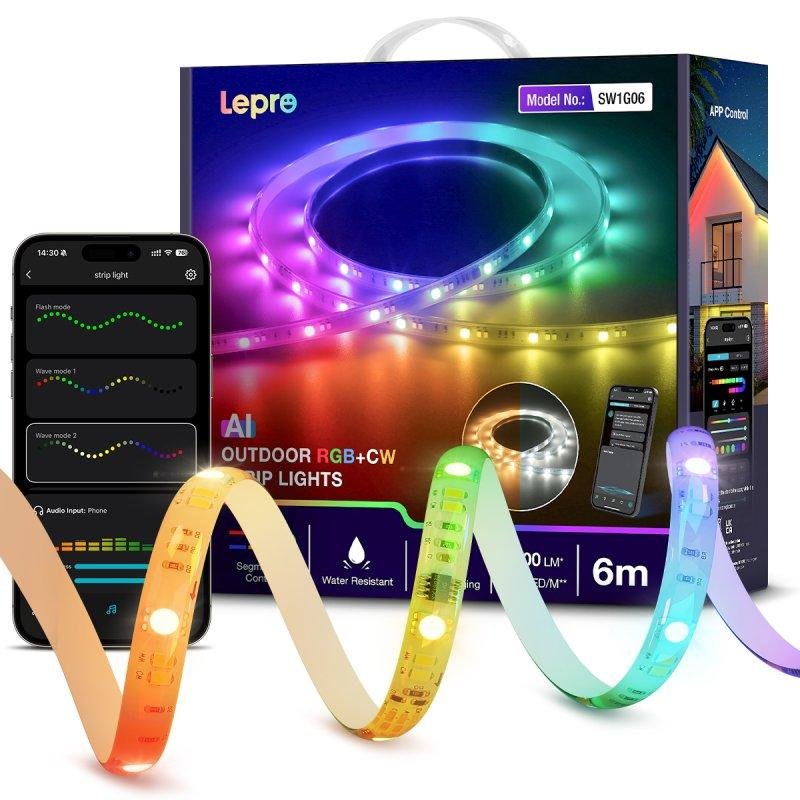 Ruban LED Lepro SW1G06 RGB WiFi Bluetooth