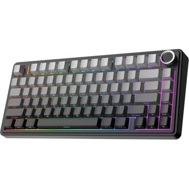 Clavier Nobrand F75 75% compact sans fil triple mode RGB noir