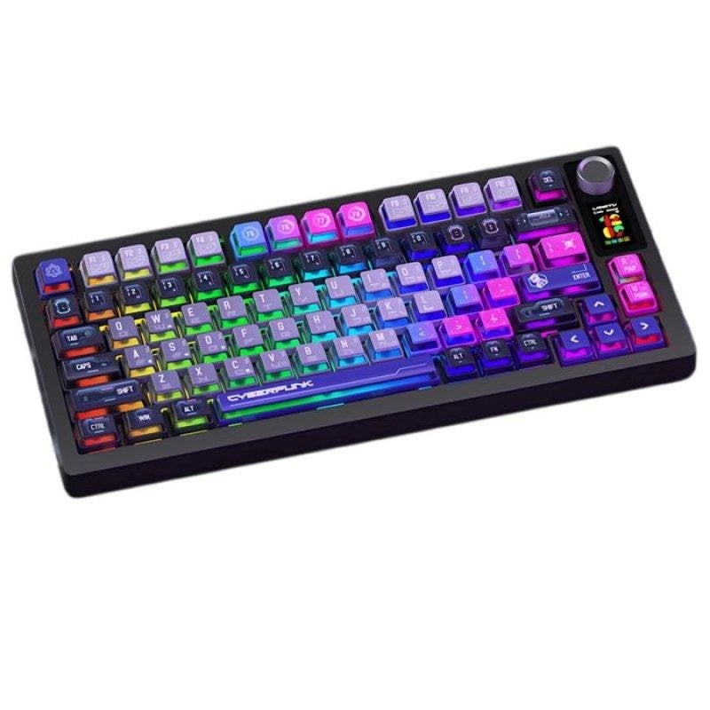 Clavier Nobrand LT75Pro mécanique RGB tri-mode Bluetooth 2,4G USB-C 80 touches noir