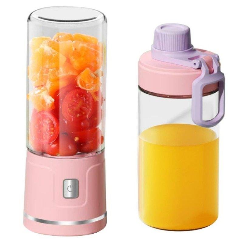 Mini Blender Nobrand Portable Rechargeable Verre 450 ml 21000 rpm Rose