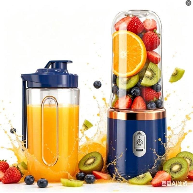 Mixeur Portable Nobrand 400 ml Sans Fil Bleu 21000 rpm