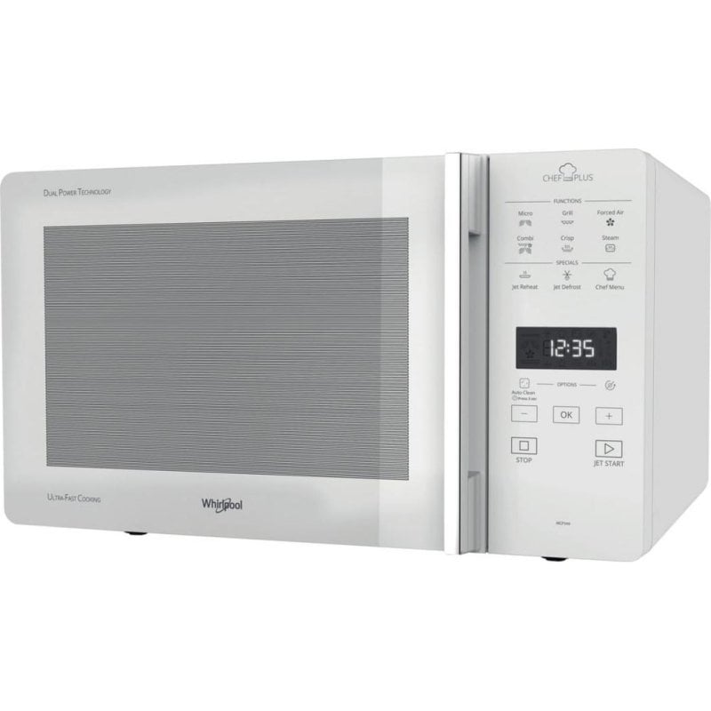 Microondes Whirlpool Chef Plus MCP 349 WH 25 L 800 W avec grill et convection