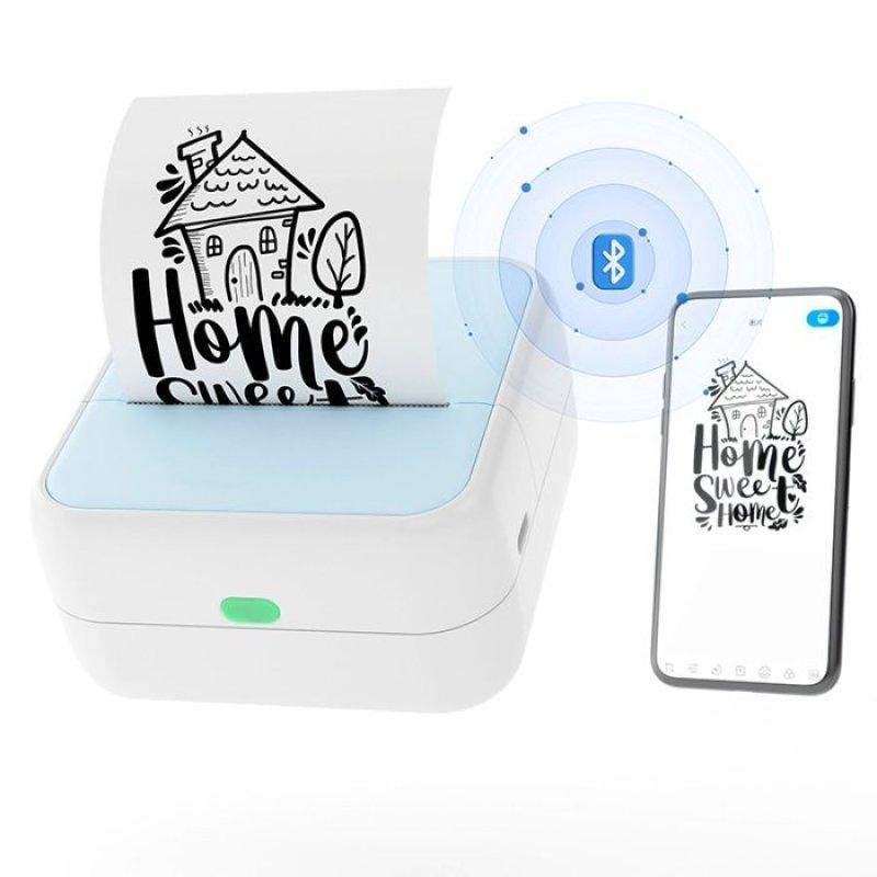 Imprimante Thermique Portable Bluetooth Nobrand Bleu pour Étiquettes