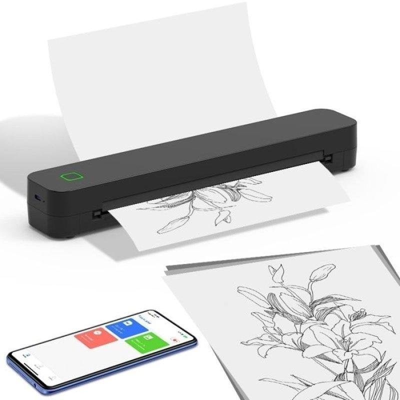 Imprimante thermique Bluetooth portable Nobrand A4 sans encre noire