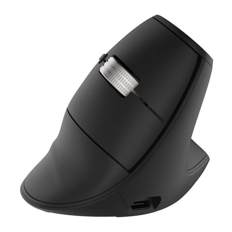 Ratón TnB Infinite Ergo Bluetooth/USB-A 4800 DPI negro vertical