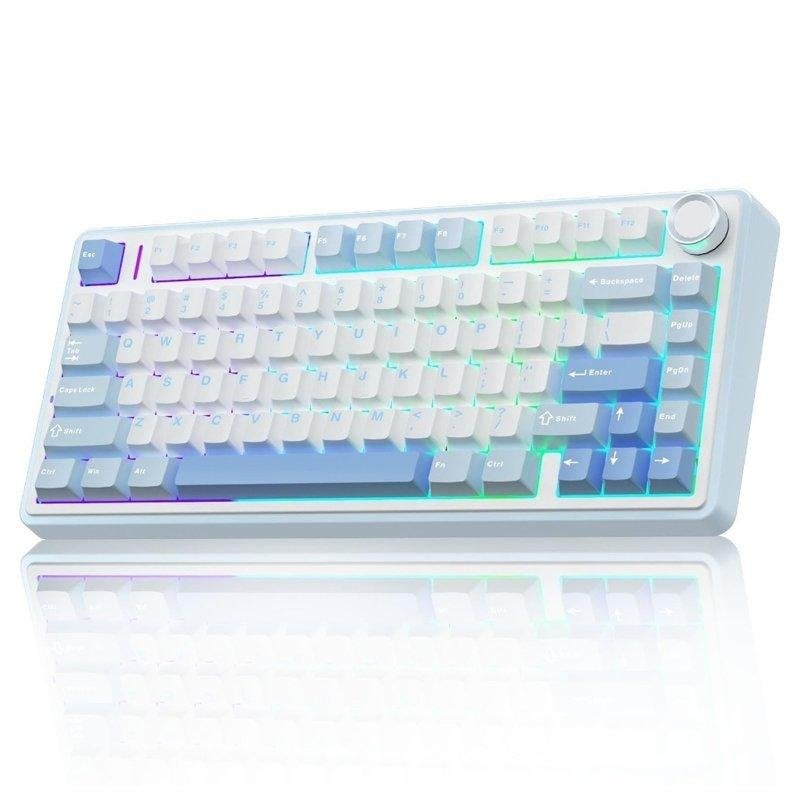 Teclado AULA F75 mecánico RGB Hot Swap Bluetooth 5.0 US ANSI