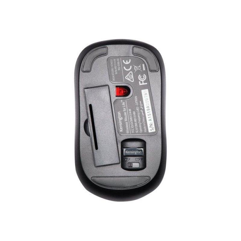 Souris Kensington Mouse For Life Sans Fil 2,4 GHz 1000 DPI Noir Ambidextre