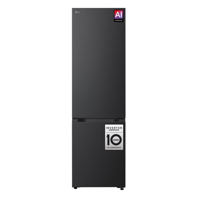 Lg Nero Frigorifero Combinato Fit & Max 60 Cm Classe A, 375 L Ai Inverter, Wi-Fi, Door Cooling, Total No Frost Steel - Gbbs524aev - Immagine 3