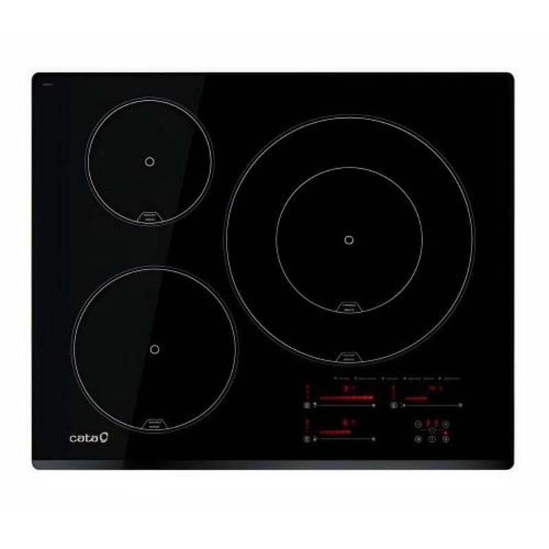 Placa de inducción integrable Cata 3 zonas 3,6 kW Touch Control