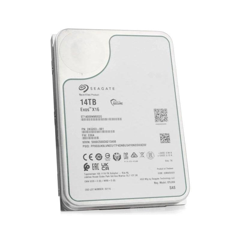 Disco Duro Seagate Exos 14TB HDD 3,5" 7200rpm Performance
