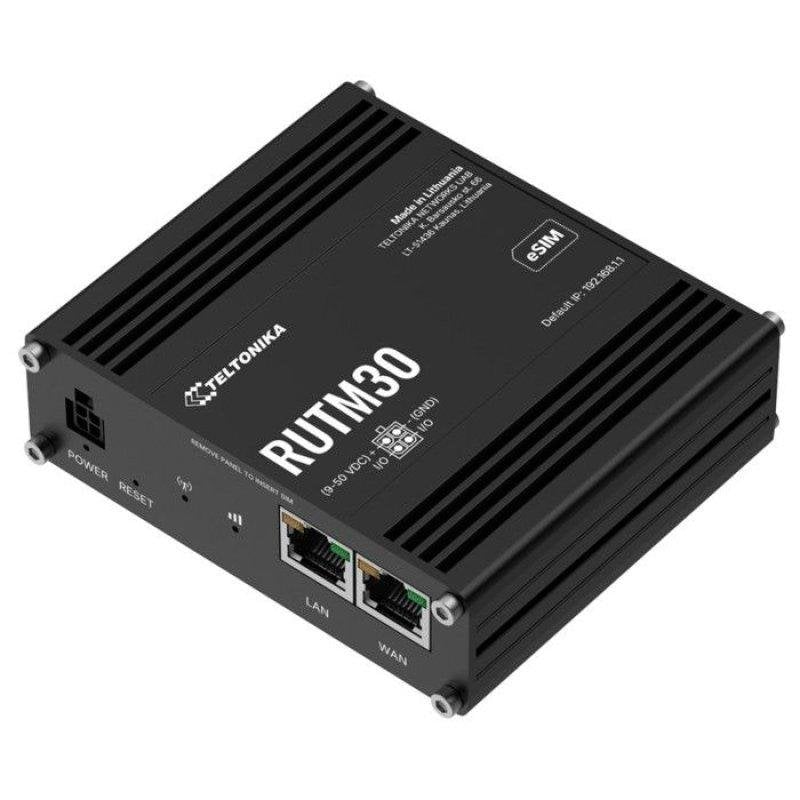 Teltonika RUTM30 Routeur sans fil WWAN commutateur à 1 port 1GbE PPP Wi Fi 5 Bi bande 5G 4G 3G Montage sur rail DIN montable en surface fixation murale - vue 2