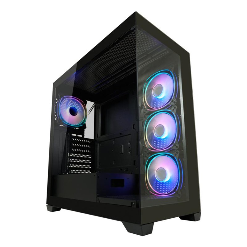 Boîtier PC Gamer ATX LC Power – Verre Trempé 4 Ventilateurs ARGB Installation Facile - vue 2