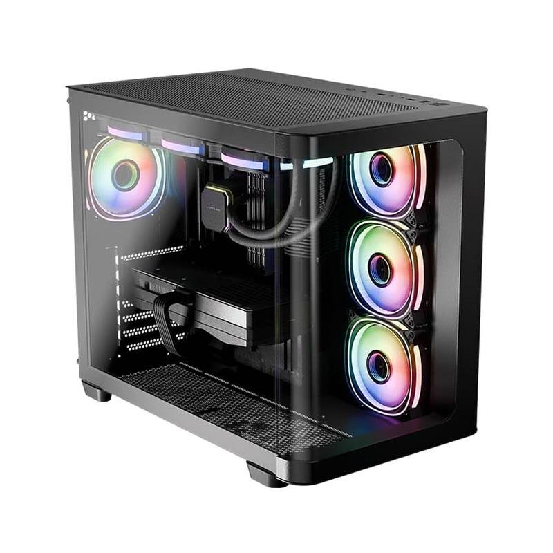 Boîtier PC LC POWER Pro Storm ATX Refroidissement optimisé Design moderne - vue 3