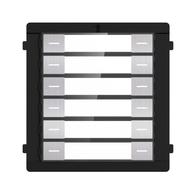 Module d'extension 12 boutons avec LED pour interphone vidéo Hikvision