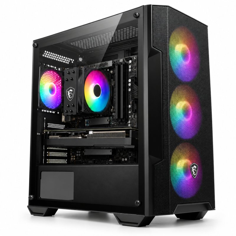 PC de bureau DECLICINFO Intel Core Ultra 5 250KF Plus 32GB 500GB SSD RTX 5070 Windows 11 Pro