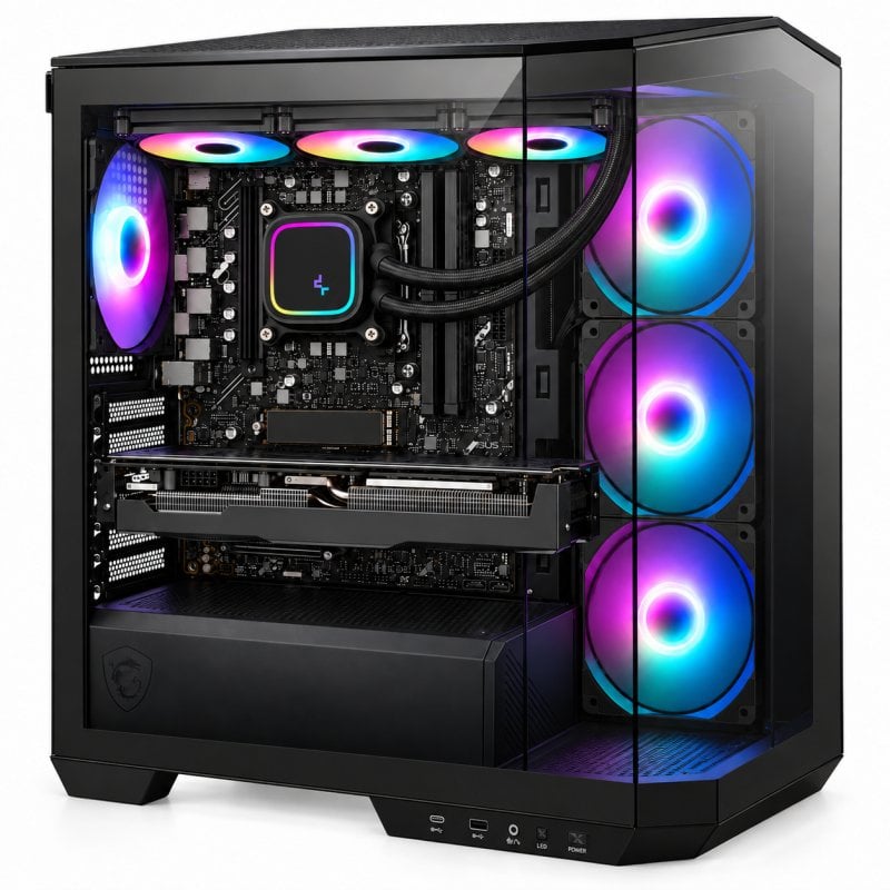PC de bureau DECLICINFO AMD Ryzen 7 7800X3D 32GB 2TB SSD RTX 5070 Ti Windows 11 Pro