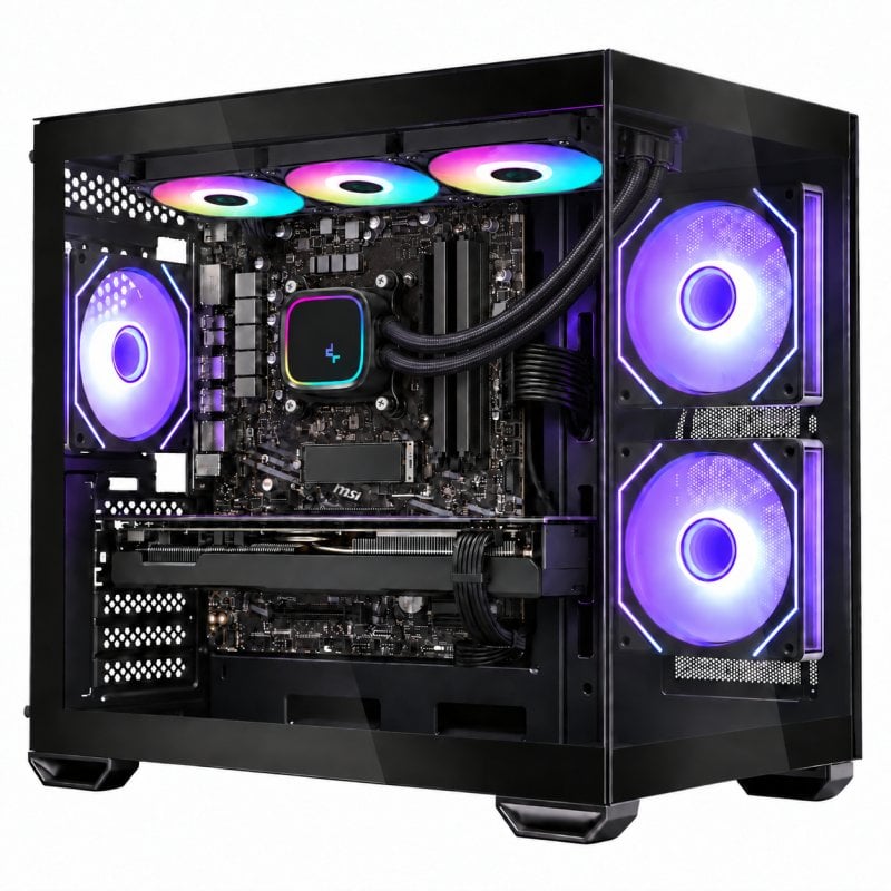 PC de bureau DECLICINFO AMD Ryzen 5 5600 16Go 500Go SSD RTX 5060 Ti Windows 11 Pro