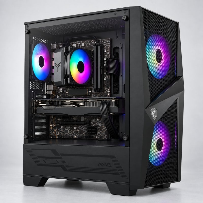 PC de bureau DECLICINFO AMD Ryzen 5 5600 16Go 2To SSD RTX 5060 Windows 11 Pro