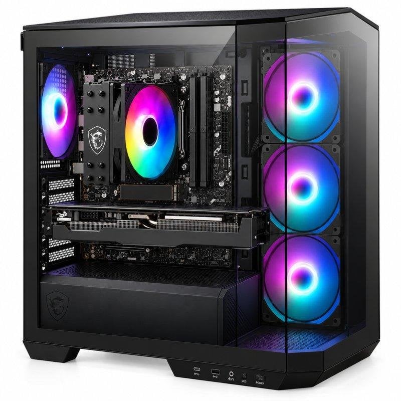 PC de bureau DECLICINFO AMD Ryzen 7 7800X3D 32GB 1TB SSD RTX 5070 Ti Windows 11 Pro