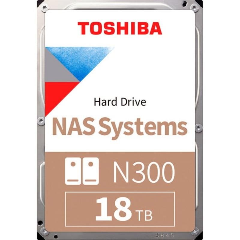 Disque dur interne Toshiba 18TB SATA III 7200RPM N300 NAS CMR 512MB Cache