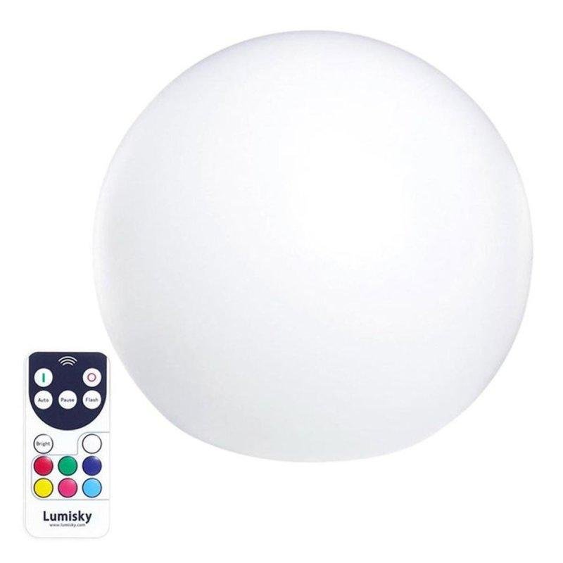 Boule lumineuse flottante LUMISKY BOBBY C50 LED dimmable Télécommande Recharge induction Ø50 cm - vue 2