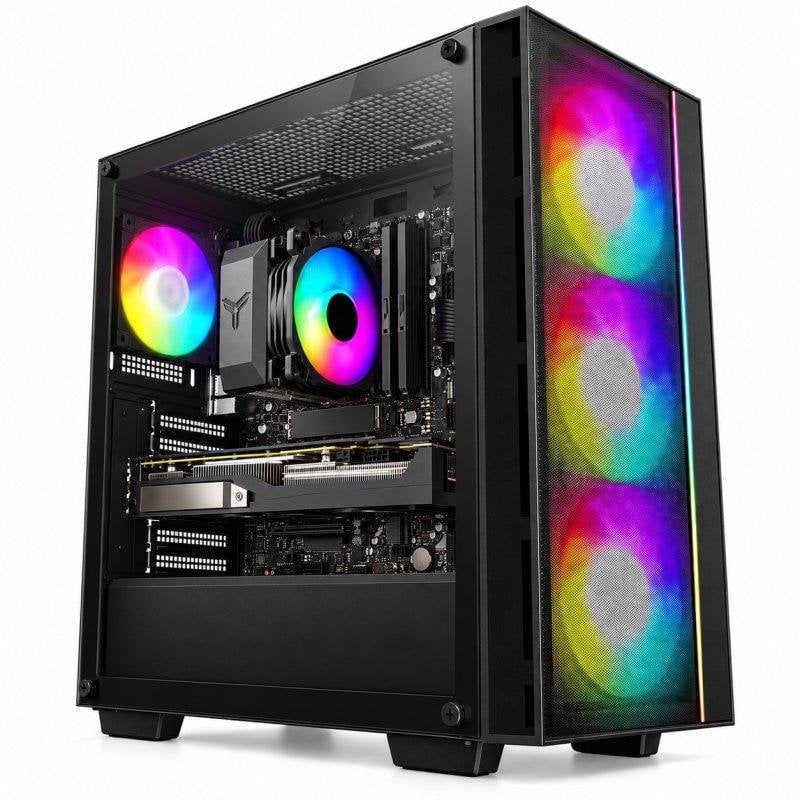 PC de bureau DECLICINFO AMD Ryzen 5 8400F 16GB 2TB SSD RX 9060 XT Windows 11 Pro