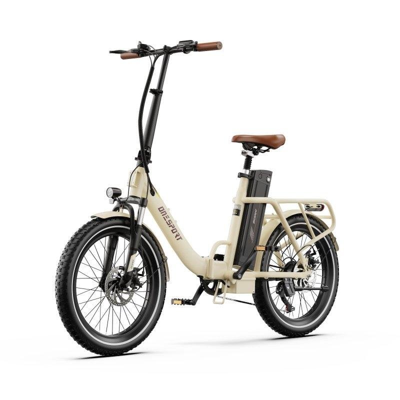 Vélo électrique pliant OneSport OT16 Pro 250W 20 pouces beige