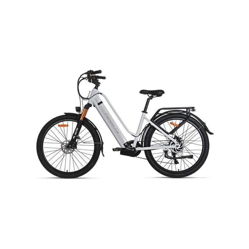 Velo electrique Hedatx TX10 48V 19,2Ah Freins Disque Hydraulique Blanc