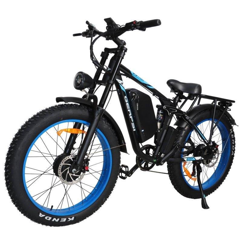 Vélo électrique Baolujie DP-2603 2x1500 W 52 V 32 Ah 55 km/h 26" Bleu
