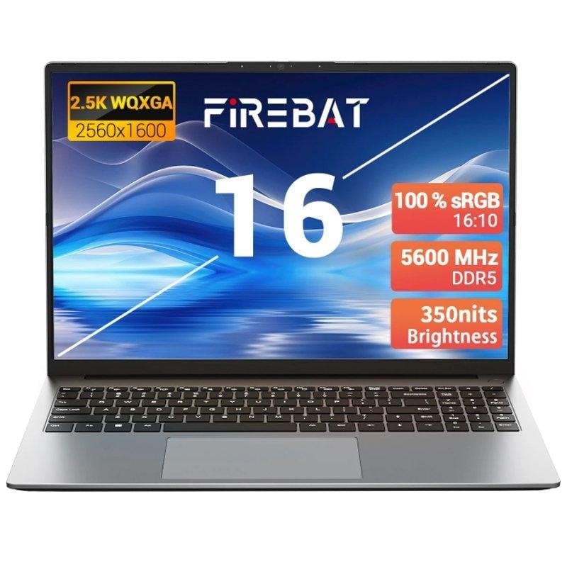 Portátil FIREBAT U6B 16" AMD Ryzen 7 H255 16GB 512GB SSD Radeon 780M Windows 11