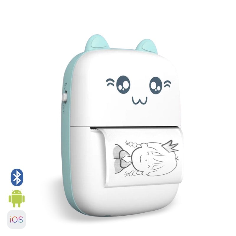 Stampante Termica Bluetooth Portatile Dam Electronics 203dpi Forma Gatto