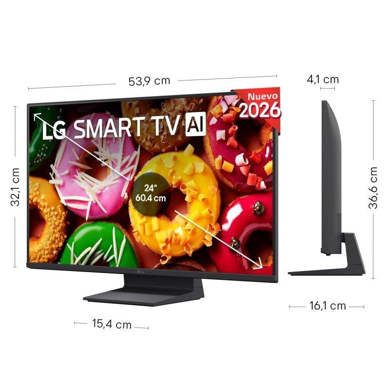 TV LG LED 24LB70006LA 24 Full HD 120Hz Smart TV WebOS HDR10 Dolby Digital Plus