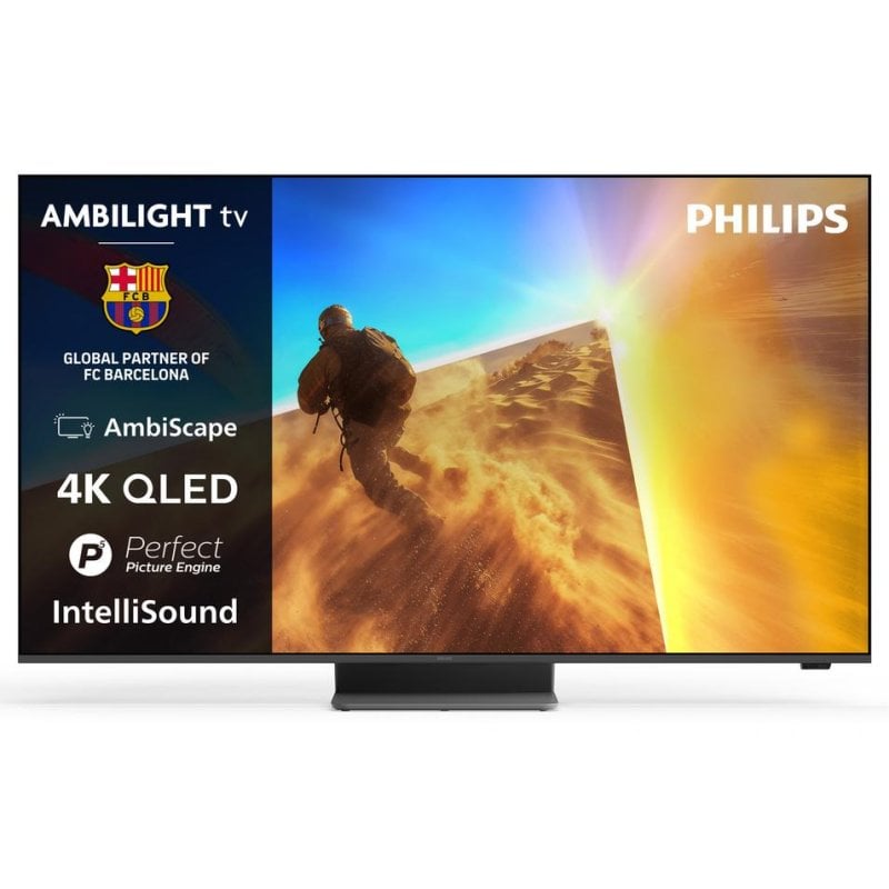 TV Philips QLED 55PQS8701 55" 4K UltraHD 60Hz Smart TV Titan OS HDR10+ Ambilight