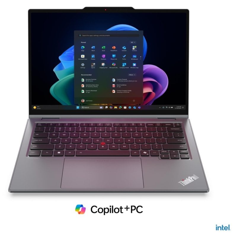 Lenovo ThinkPad X1 2 in 1 Gen 11 Aura Edition Copilot+ PC 14 Intel Core Ultra 7 355 RAM SSD 5G Francais - vue 3