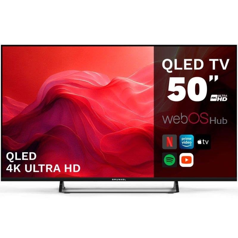 TV Grunkel QLED QLED-5026WBS 50" 4K UltraHD 60Hz Smart TV WebOS HDR10 Wi-Fi