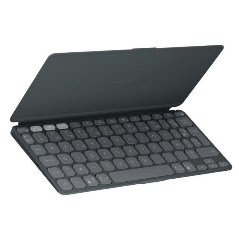 Tastatur Logitech Keys-To-Go 2 Tragbar Wireless AZERTY Graphit
