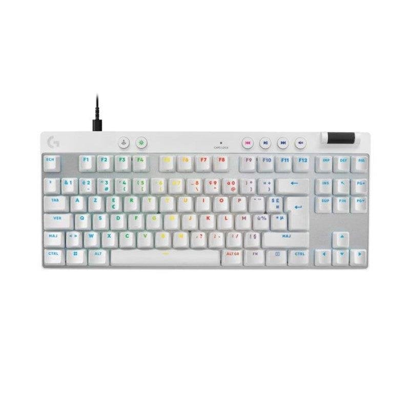 Clavier Logitech G Pro X TKL Rapid Magnétique AZERTY Blanc