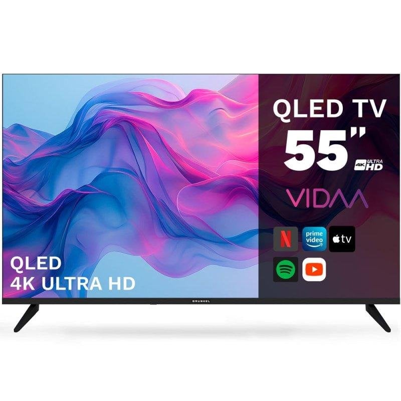 TV Grunkel QLED QLED-5526VD 55" 4K UltraHD 60Hz Smart TV VIDAA HDR10 Wi-Fi HDMI