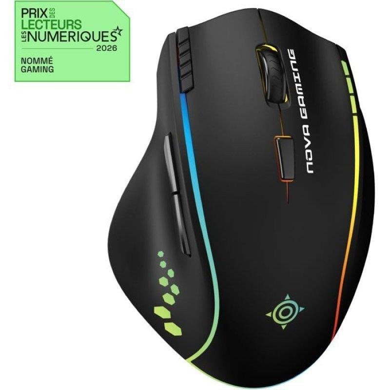 Mouse Nova Gaming Persee Wireless Nero