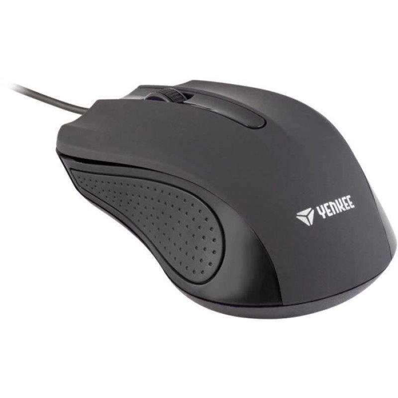 Souris Yenkee Suva Nero YMS 1015BK Filaire Noire Compacte