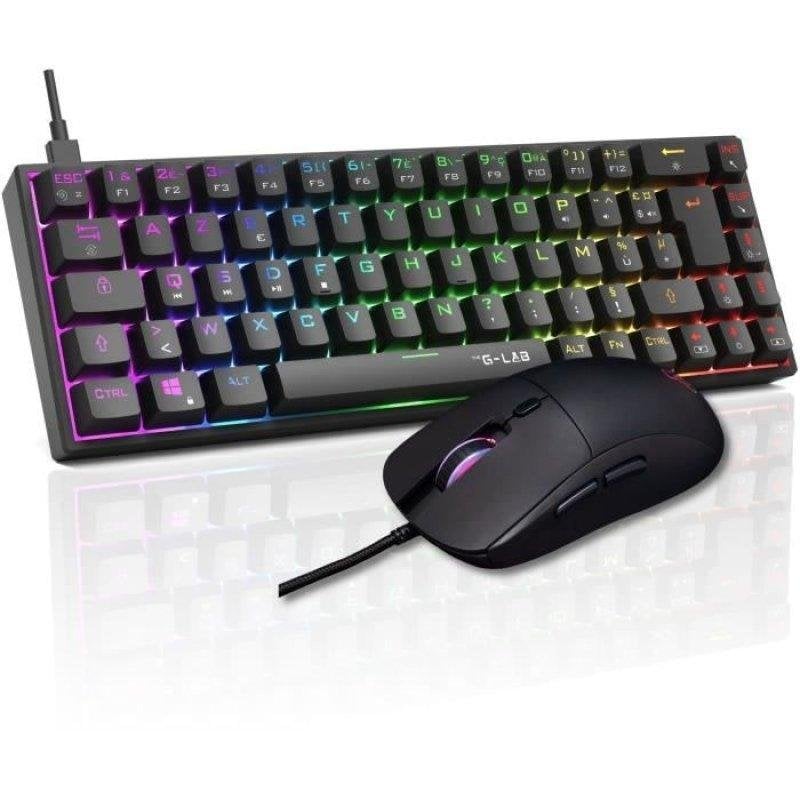 Pack Teclado y Ratón The G-lab COMBO TITAN Gaming Mecánico
