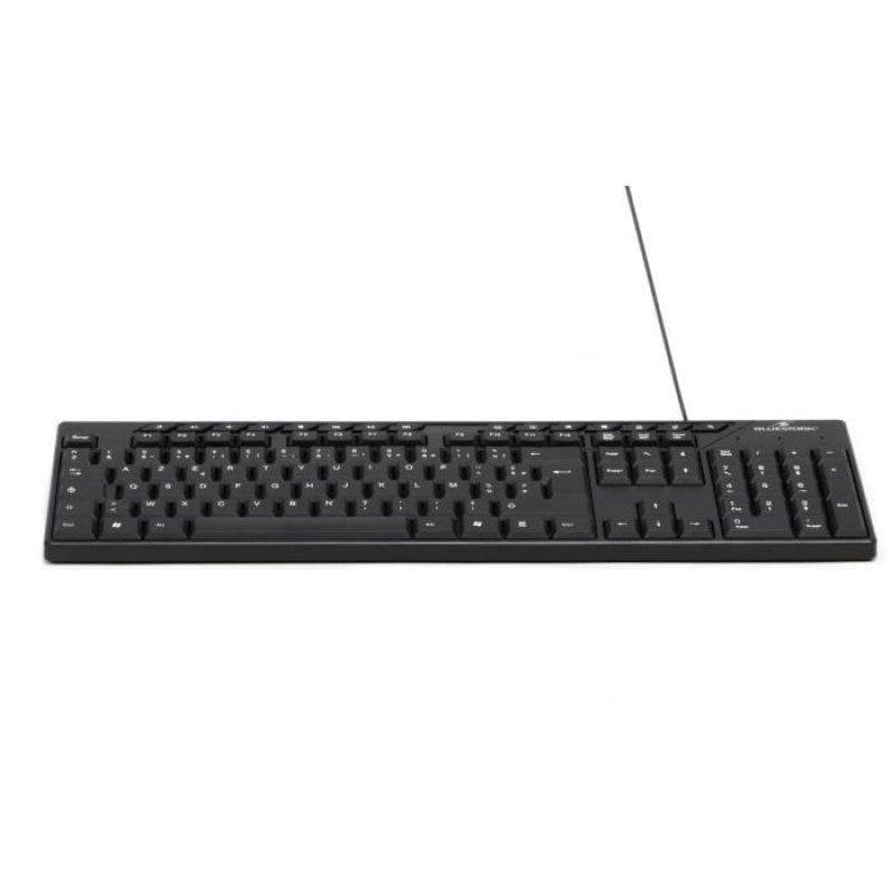 Clavier Bluestork Media Office Cablata Azerty Compatible Windows Noir