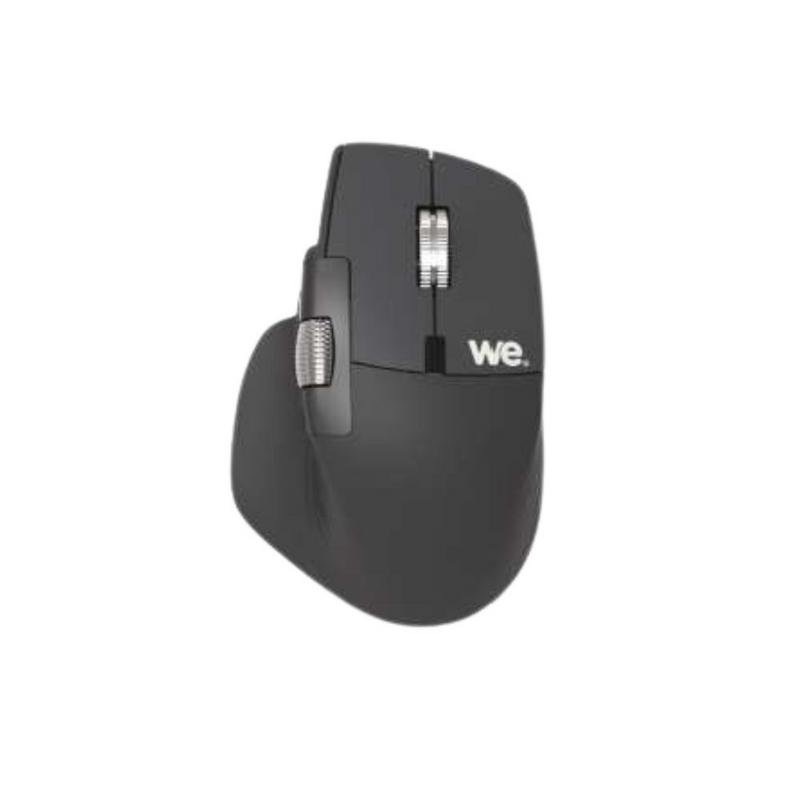 Souris WE Bluetooth et 2,4 GHz 4000 DPI noire, double molette