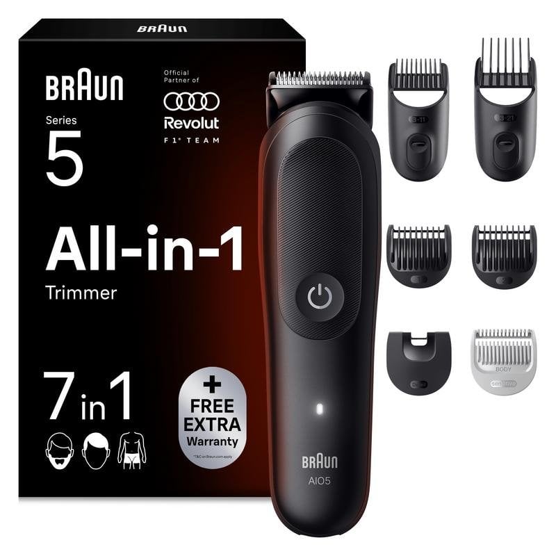 Maquina de cortar cabelo multifuncoes Braun AIO5520 sem fios 120min 14 comprimentos
