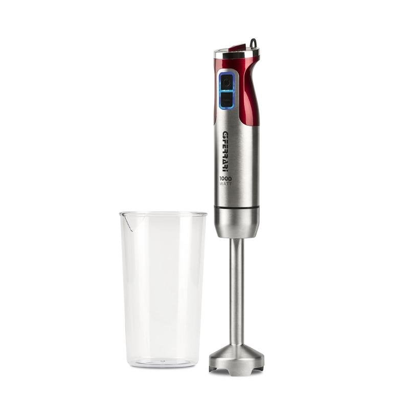 Batidora de inmersión G3 Ferrari Antelao 1000 W 8 velocidades Rojo Acero inoxidable