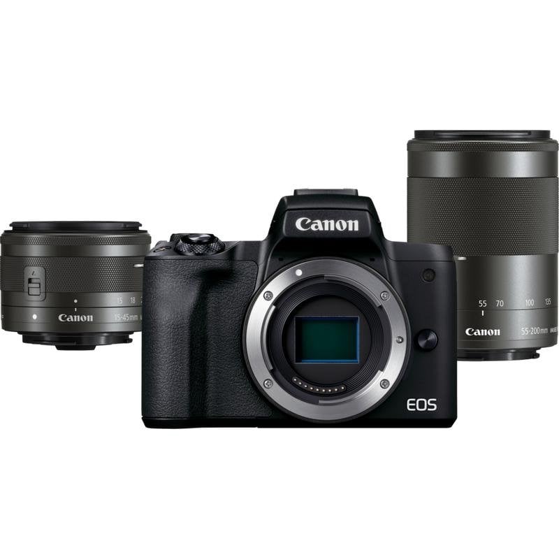 Canon EOS M50 Mark II + M15 45 +M55 200 EU26 MILC 24 1 MP CMOS 6000 x 4000 pixels Neuf - vue 4